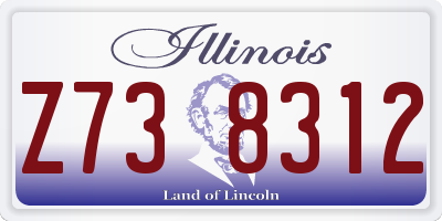IL license plate Z738312