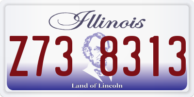 IL license plate Z738313