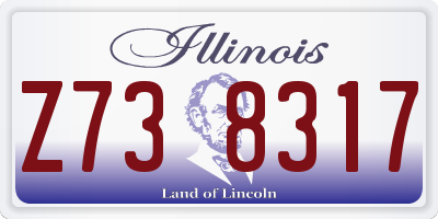 IL license plate Z738317