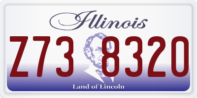 IL license plate Z738320