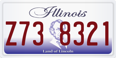 IL license plate Z738321