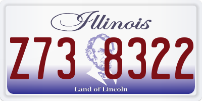 IL license plate Z738322