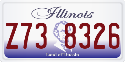 IL license plate Z738326