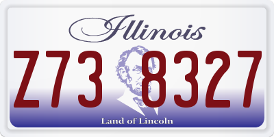 IL license plate Z738327