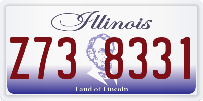 IL license plate Z738331