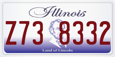 IL license plate Z738332