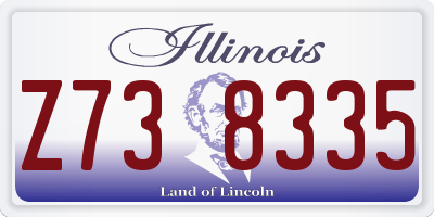 IL license plate Z738335