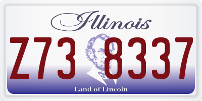 IL license plate Z738337