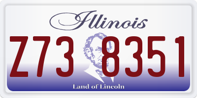 IL license plate Z738351