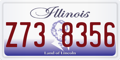 IL license plate Z738356