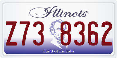 IL license plate Z738362