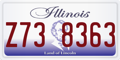 IL license plate Z738363