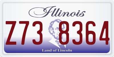 IL license plate Z738364