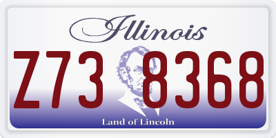 IL license plate Z738368