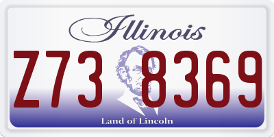 IL license plate Z738369