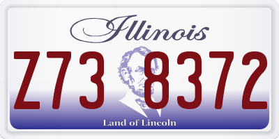 IL license plate Z738372
