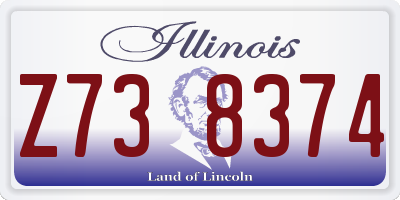 IL license plate Z738374