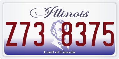 IL license plate Z738375