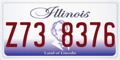 IL license plate Z738376