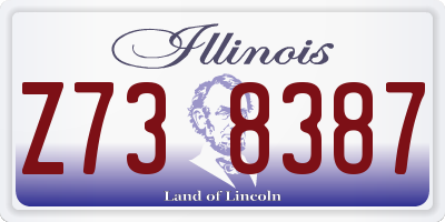 IL license plate Z738387