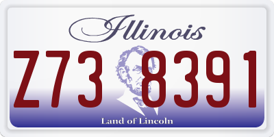IL license plate Z738391