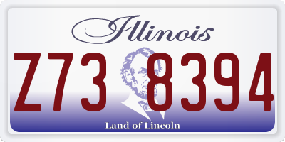 IL license plate Z738394