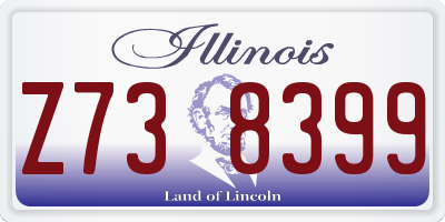 IL license plate Z738399