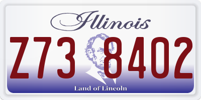 IL license plate Z738402