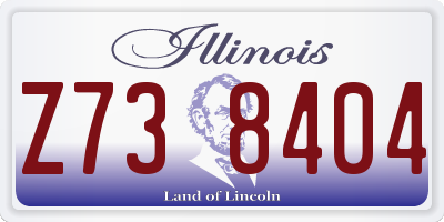 IL license plate Z738404