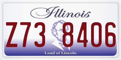 IL license plate Z738406