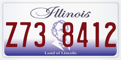 IL license plate Z738412