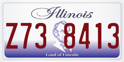IL license plate Z738413