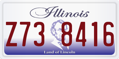 IL license plate Z738416