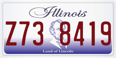 IL license plate Z738419