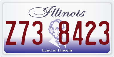 IL license plate Z738423