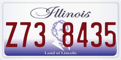 IL license plate Z738435