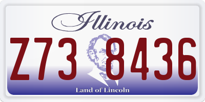 IL license plate Z738436