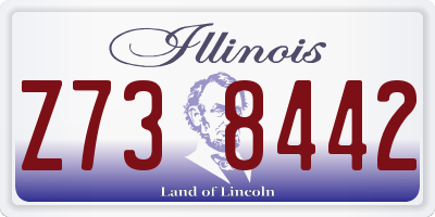 IL license plate Z738442