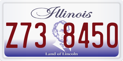 IL license plate Z738450
