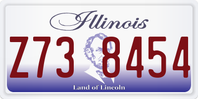 IL license plate Z738454
