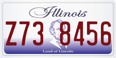 IL license plate Z738456