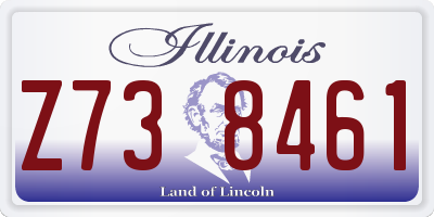 IL license plate Z738461
