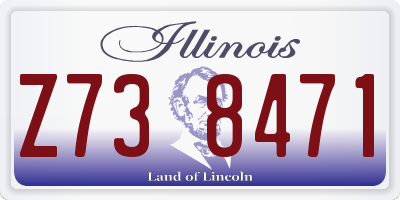 IL license plate Z738471