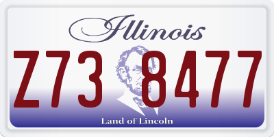 IL license plate Z738477