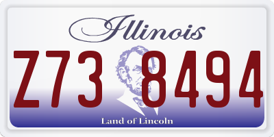 IL license plate Z738494