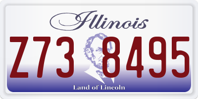 IL license plate Z738495
