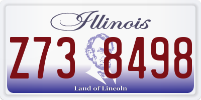 IL license plate Z738498