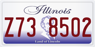 IL license plate Z738502