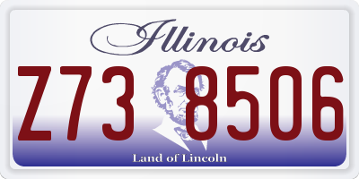 IL license plate Z738506