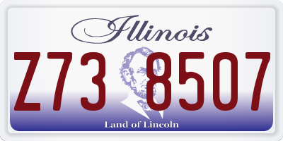 IL license plate Z738507